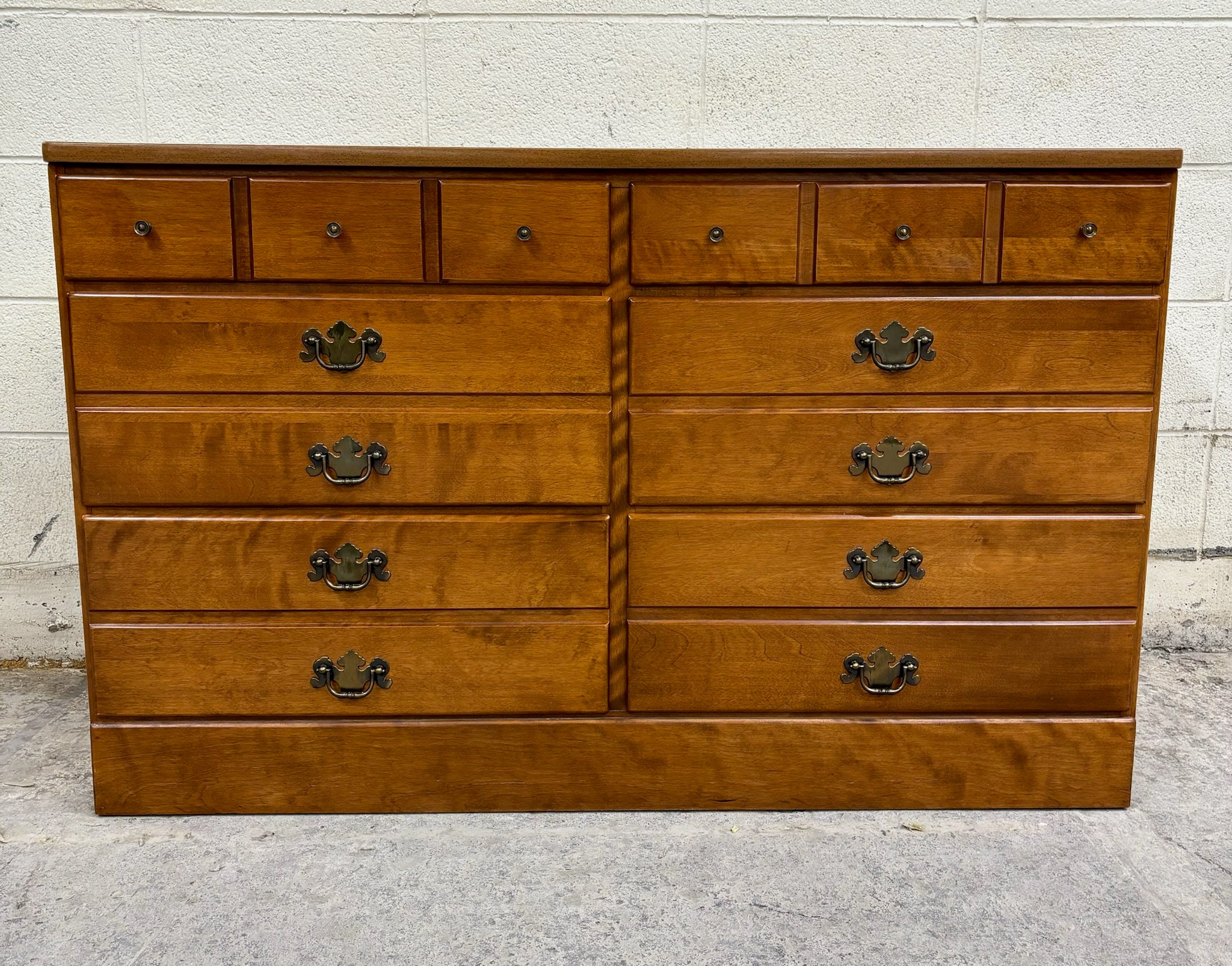 Vintage Ethan Allen Heirloom Custom Room Plan Nutmeg Maple