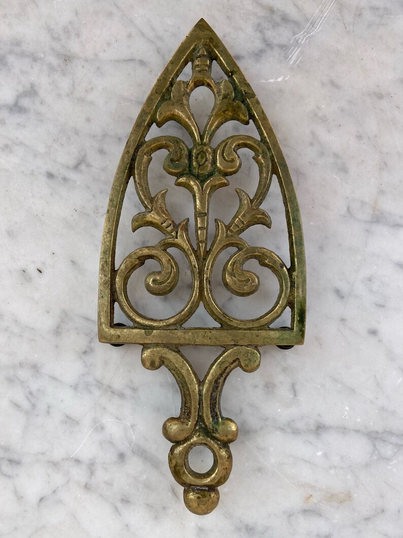 Vintage Brass Trivet Made in Japan Etsy