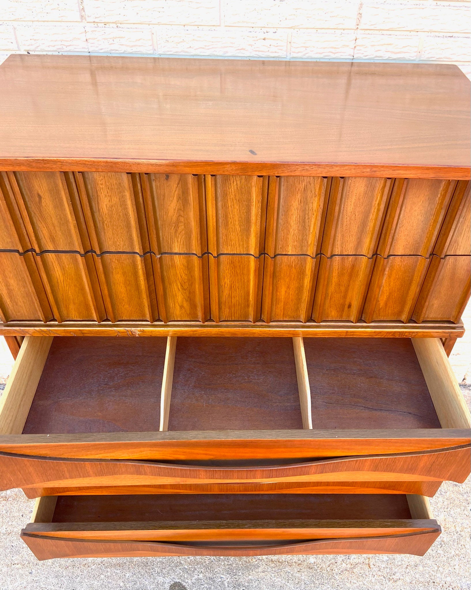 Vintage MCM Highboy Dresser Gentleman's Chest by United Etsy