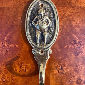 Vintage Brass Charles Dickens Tony Weller Coat Hook