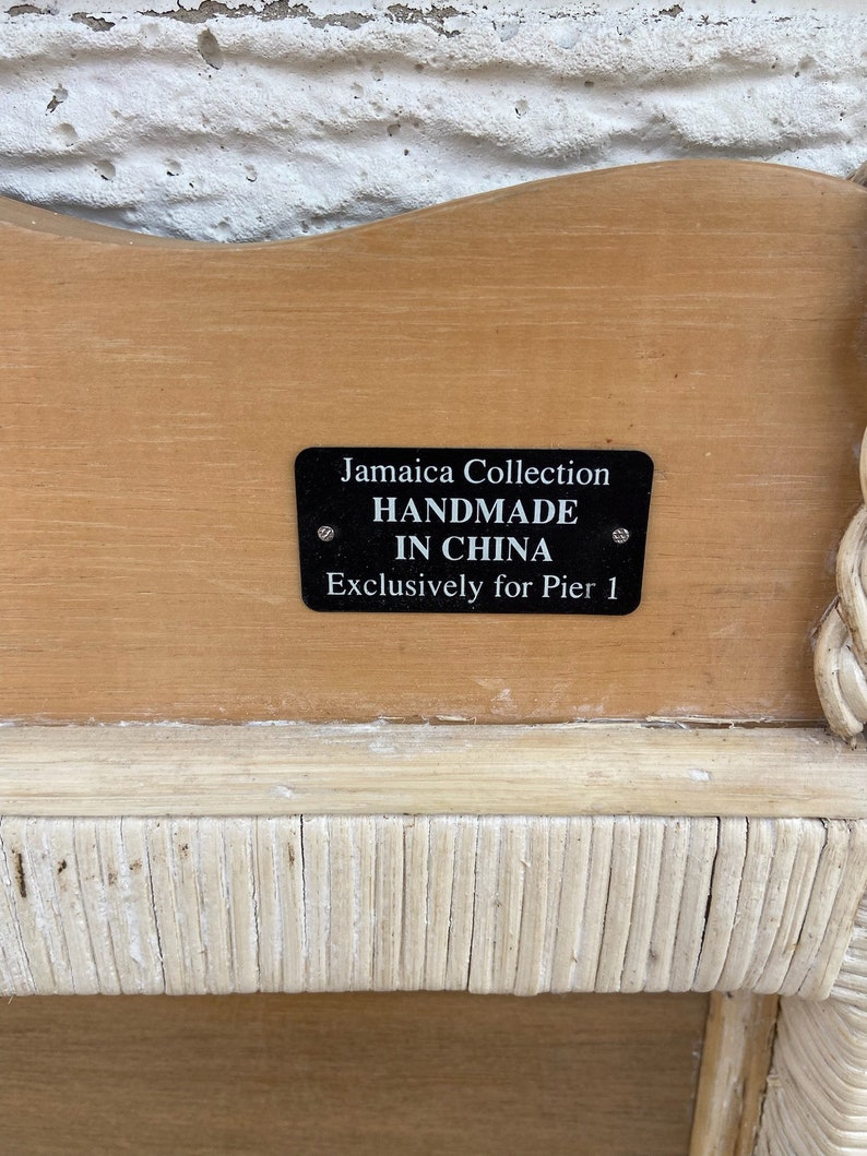 Pier 1 Wicker Rattan Twin Size Headboard Etsy