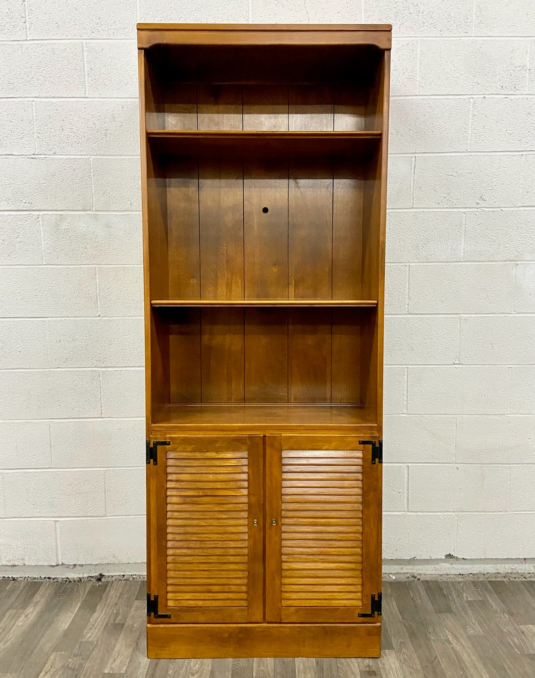 Vintage Ethan Allen Heirloom Custom Room Plan Maple Nutmeg Hutch