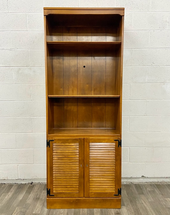 Ethan allen bookcase cabinet best sale