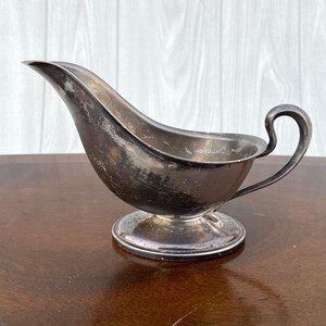 Vintage Silver Plated Gravy Boat