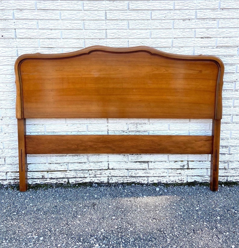 Vintage Full Size Headboard by Dixie Furniture Etsy