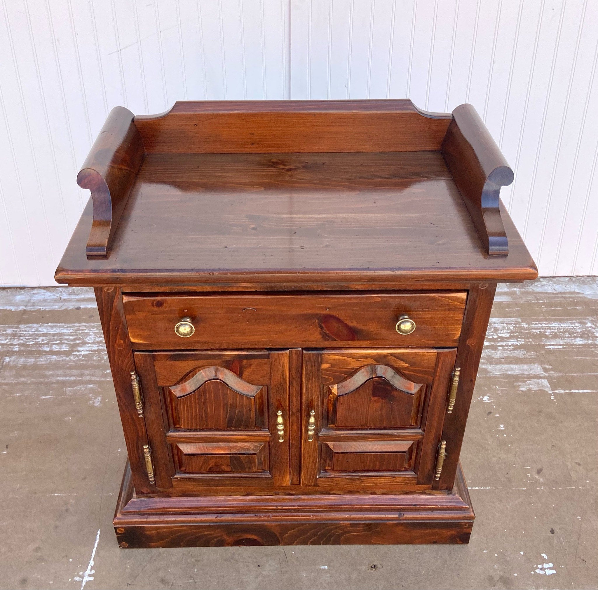 Vintage Ethan Allen Antiqued Pine Cabinet Night Table Etsy UK