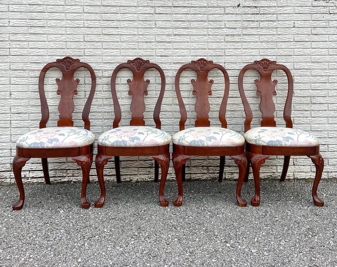 Vintage Queen Anne Dining Chairs by American Drew Set of 2 Etsy