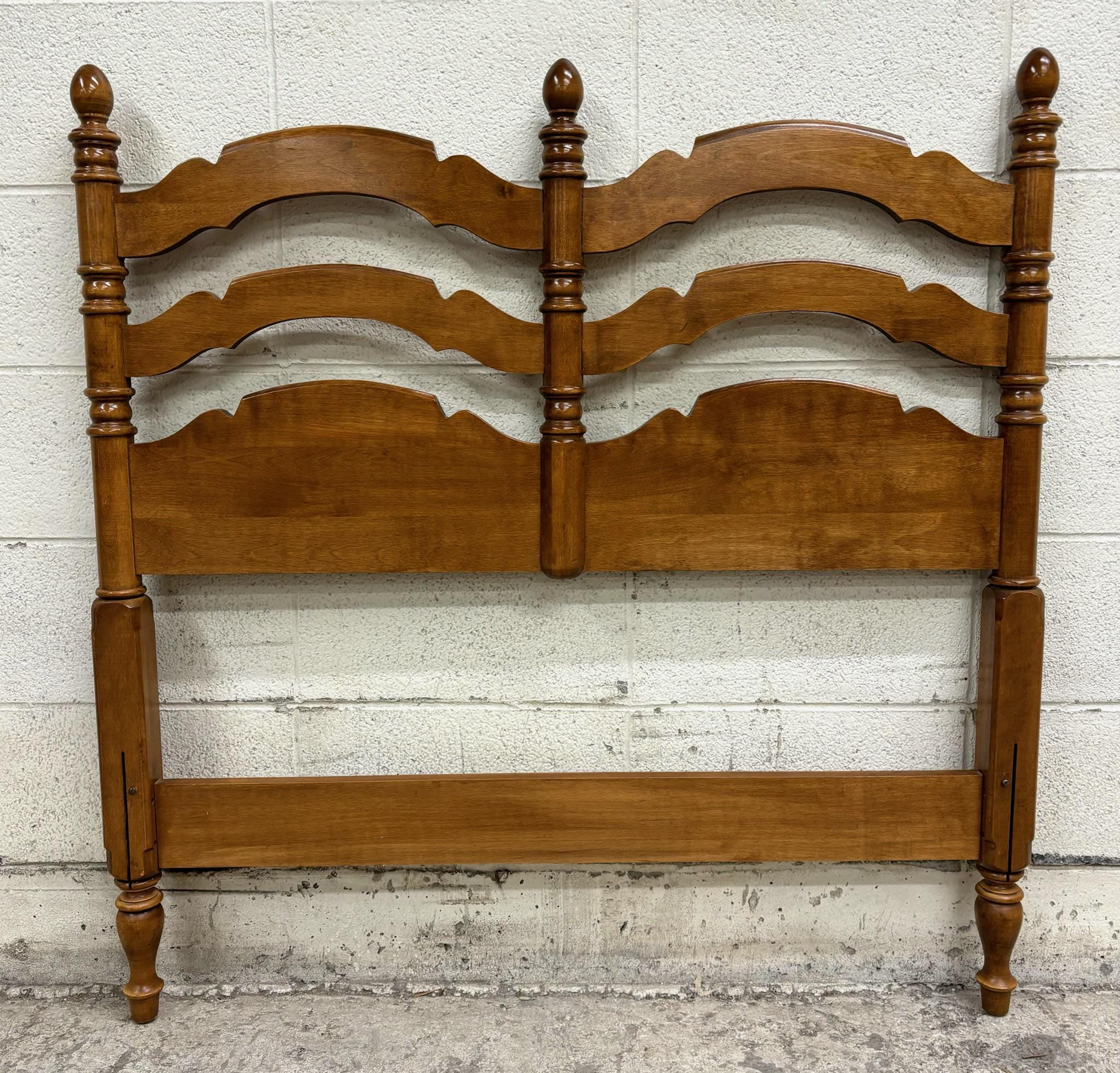 Vintage Ethan Allen Heirloom Nutmeg Maple Twin Size Colonial Style Headboard Etsy