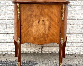 Vintage Louis XV Style Cabinet End Table