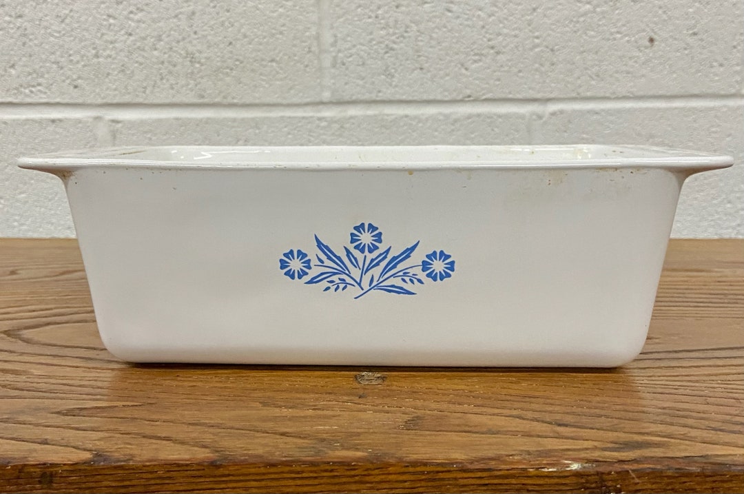 Vintage Corningware Blue Cornflower 2 Quart Loaf Pan Etsy