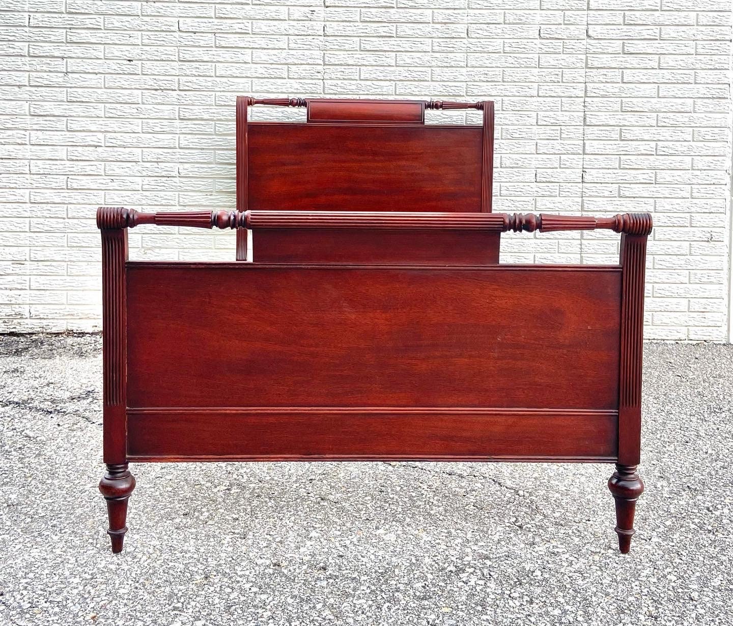 Vintage Cherry Twin Size Sleigh Bed Etsy