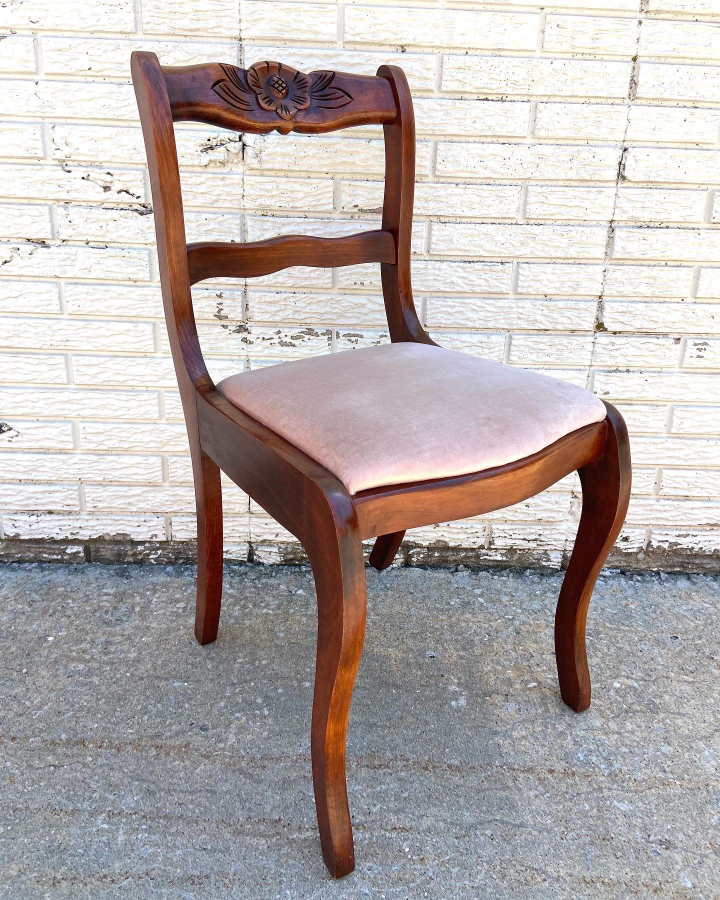 Vintage Mahogany Rose Back Duncan Phyfe Style Ladder Back Chair - Etsy
