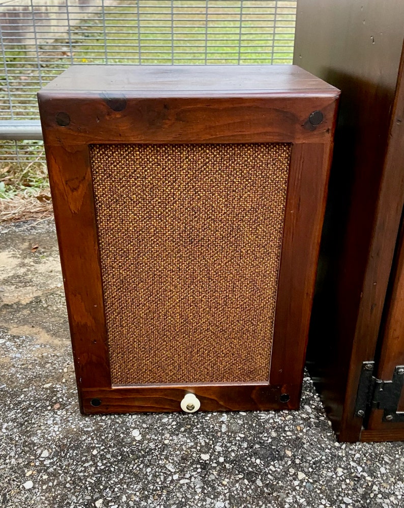 Rare Vintage Ethan Allen Antiqued Pine Upper Stereo Etsy