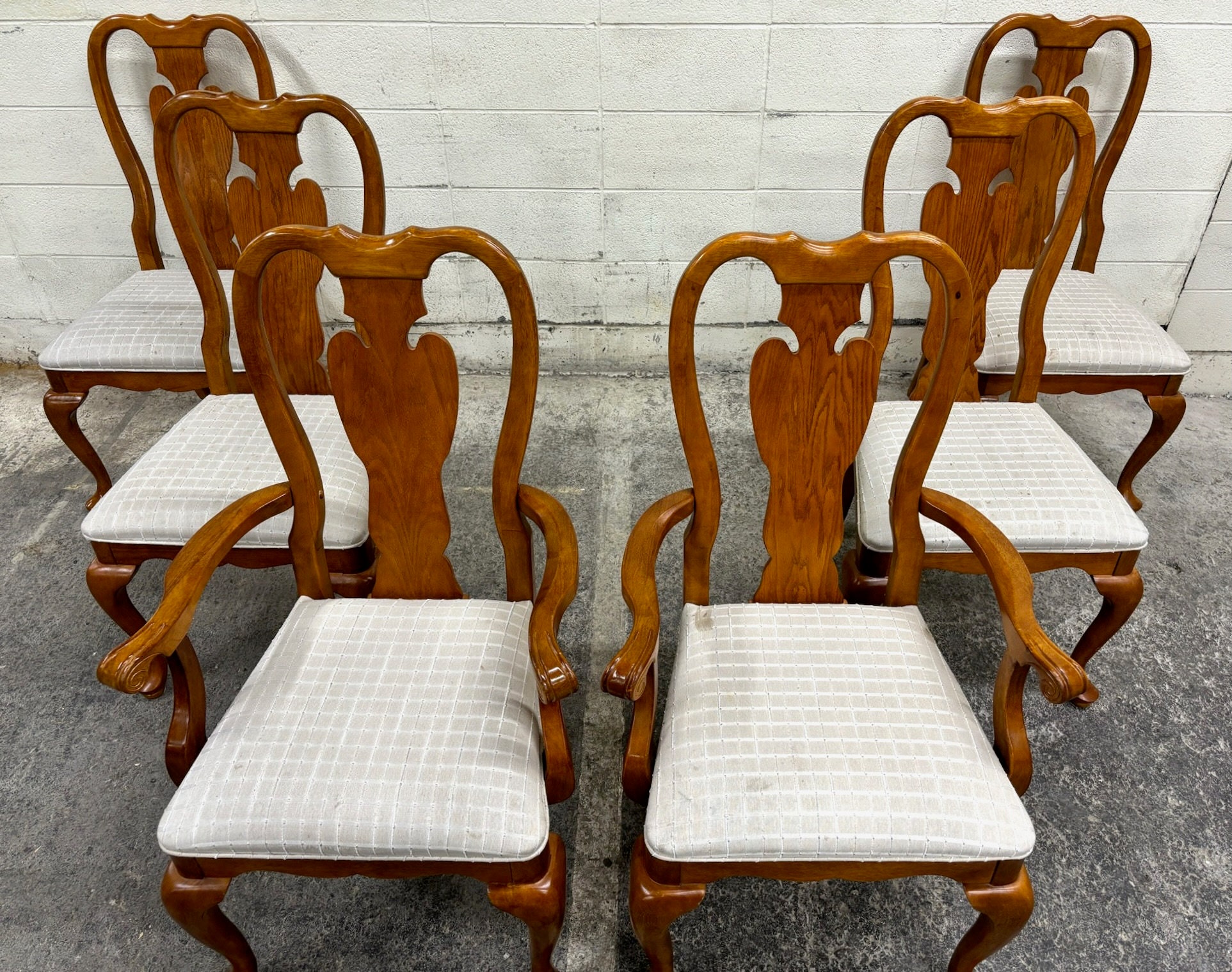 椅子 vintage USA UNIVERSAL chair Vintage Universal Furniture Queen Anne Style Dining Chairs