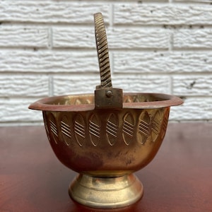 Vintage Brass Planter