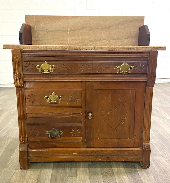 Antique commode washstand deals