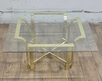 Vintage Hollywood Regency Tulip or Milo Baughman Style Cocktail or Coffee Table