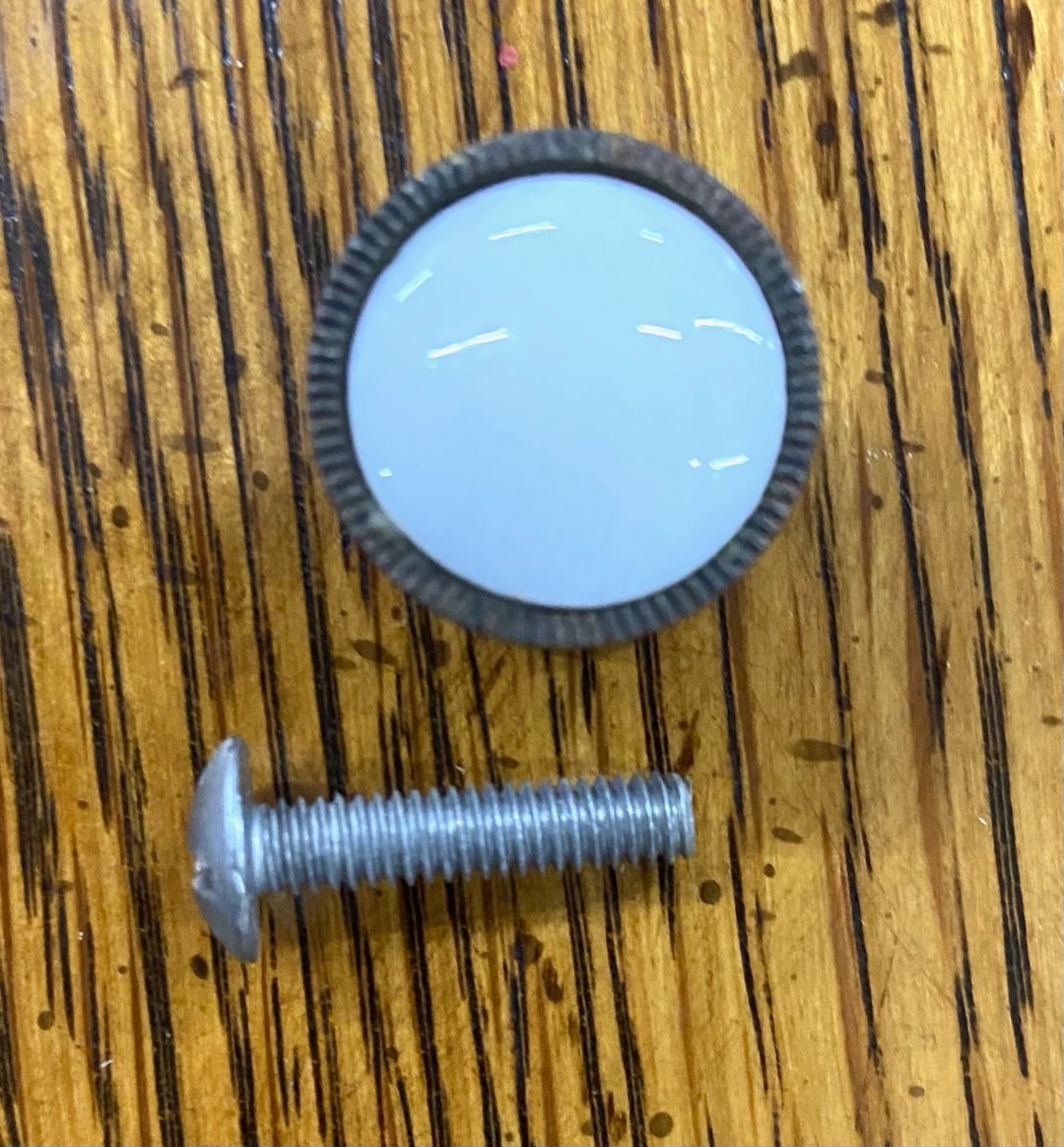Vintage Brass and Ceramic Ethan Allen Drawer Pull Knob Etsy
