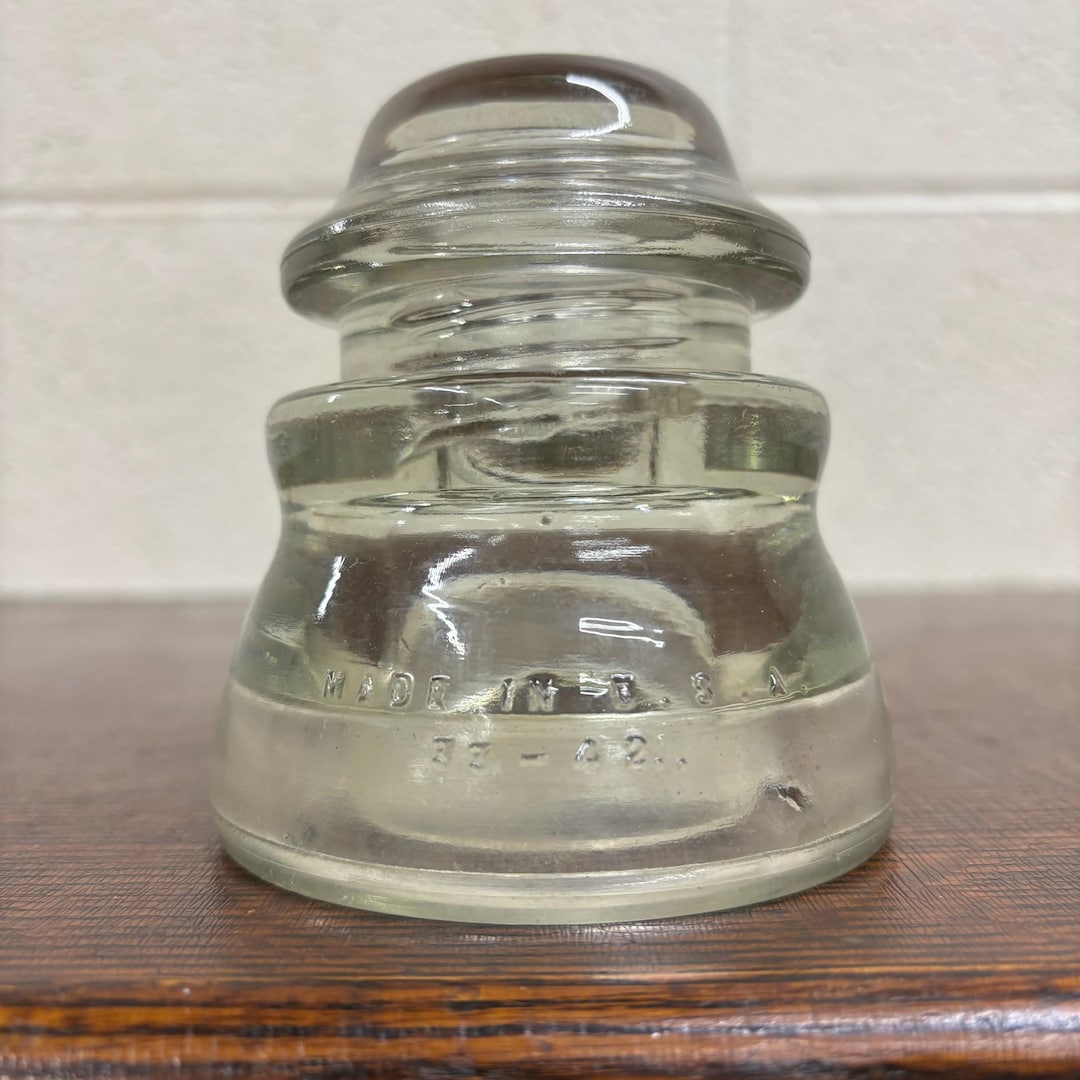 Vintage Hemingray 45 Clear Glass Insulator - Etsy