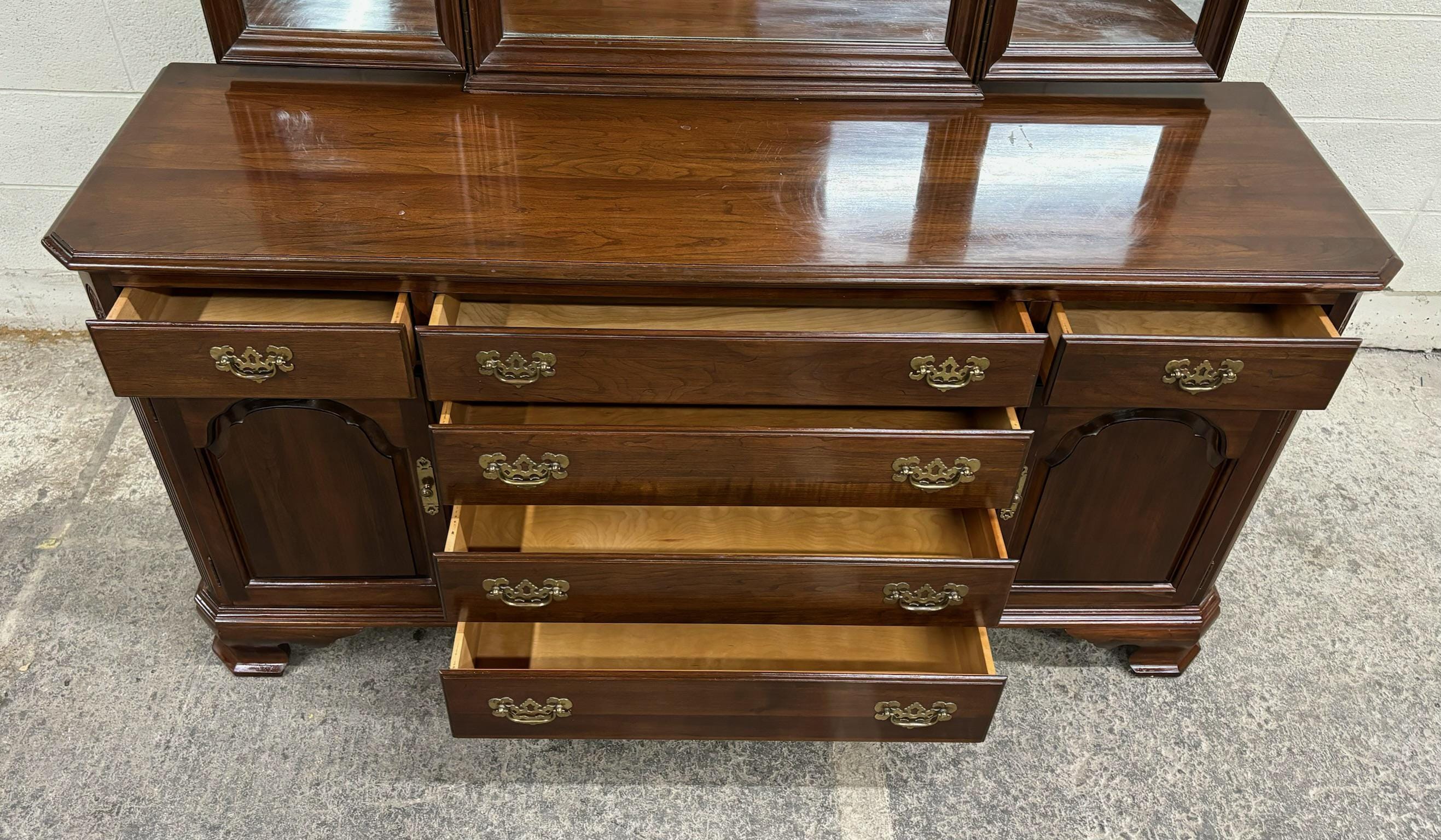 ヴィンテージ♦️マイセン♦️希少♦️アッシュトレイ♦️エンジェル ナンバー159♦️送料込 Vintage Ethan Allen Georgian Court Collection Solid Cherry Triple