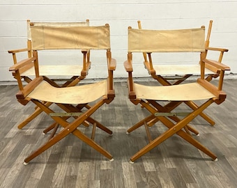 Vintage Dining Height Director's Chairs by Telescope Furniture and Goldmetal