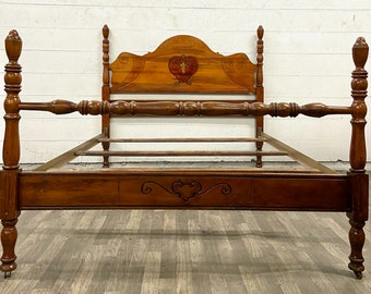 Vintage Art Deco Art Nouveau Style Full Sized Bed
