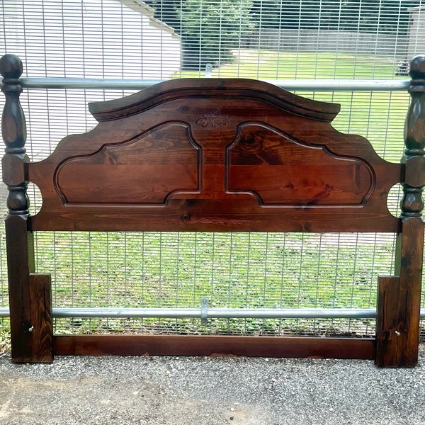 Wood Headboard Queen Etsy