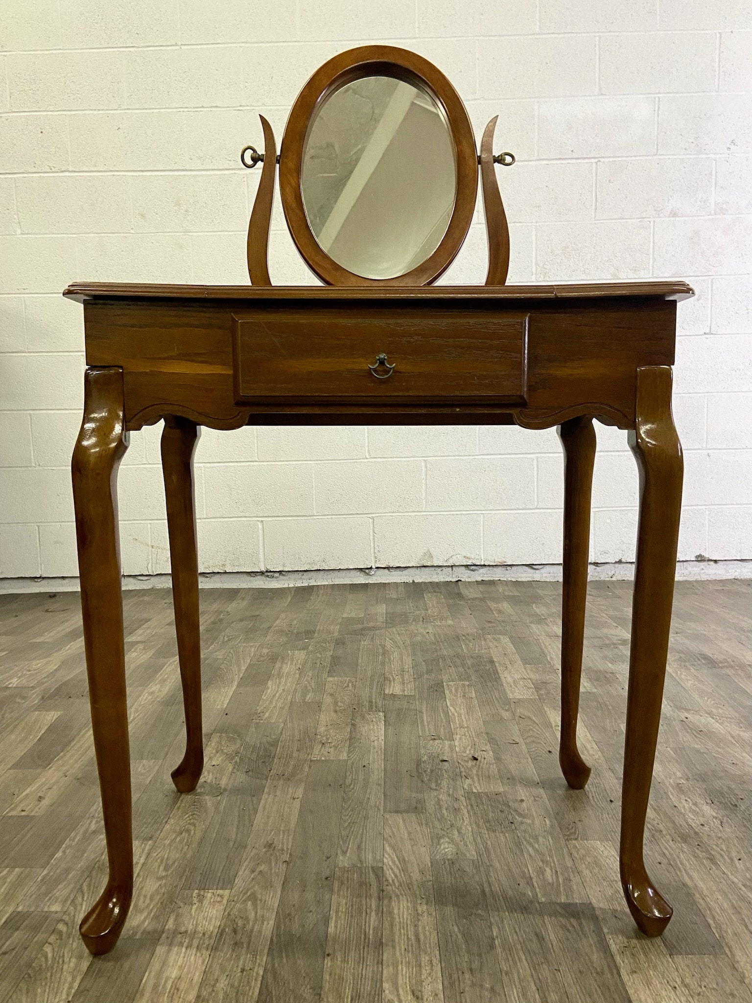 Vintage Queen Anne Style Vanity From the Commodore Collection