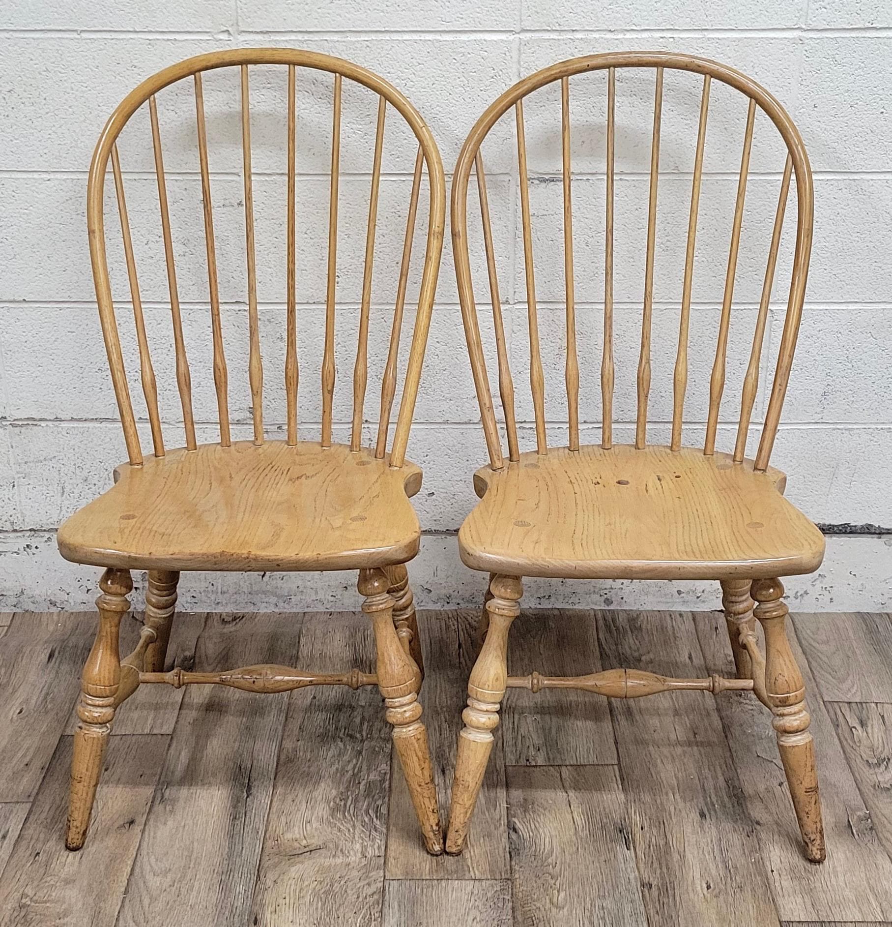 家具 Vintage Windsor chair Vintage 1985 Black With Natural Arms Windsor Chair
