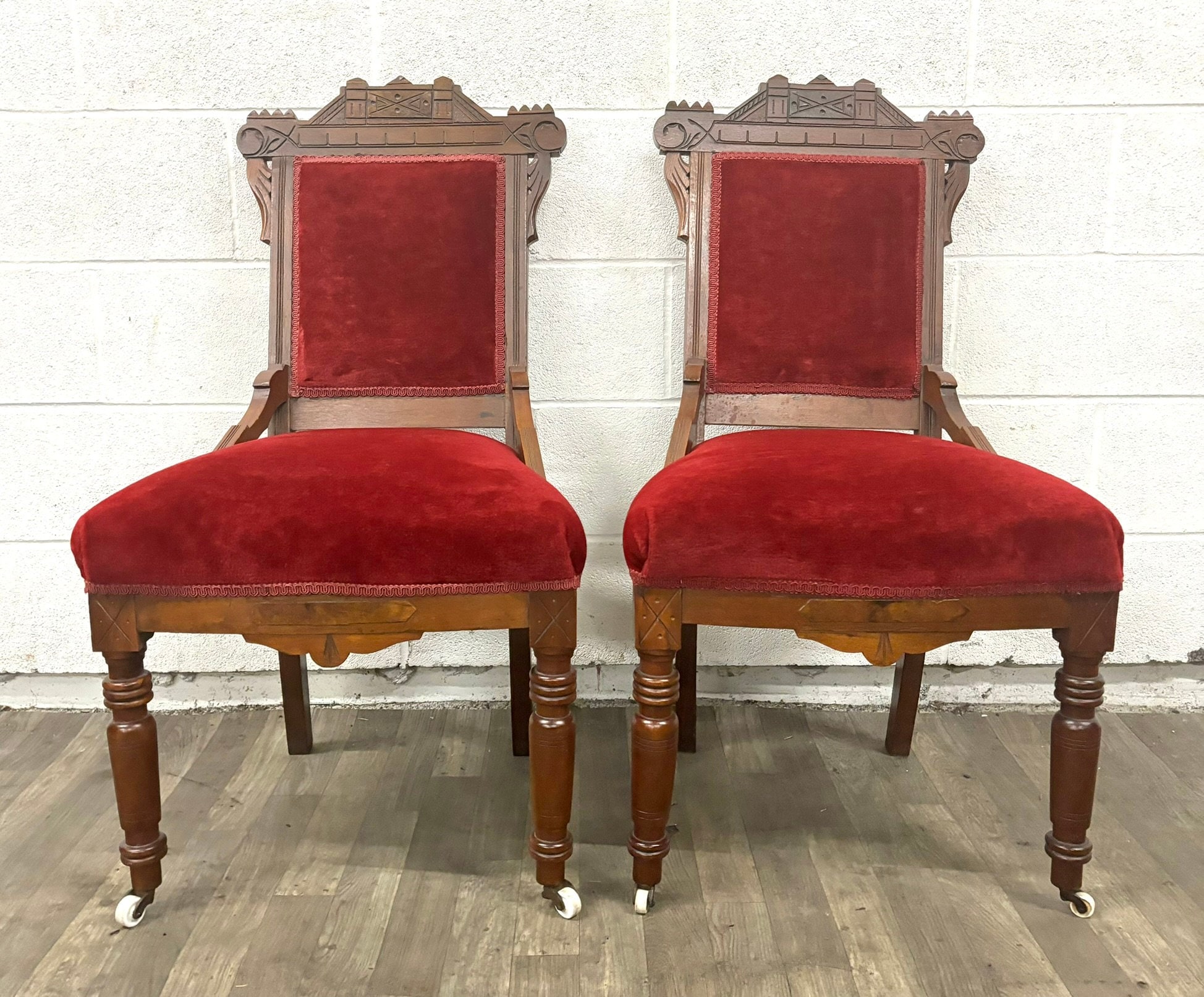 Antique red chair hotsell