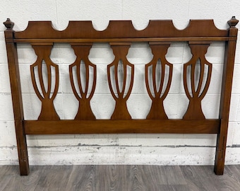 Vintage Full Size Chippendale Style Headboard