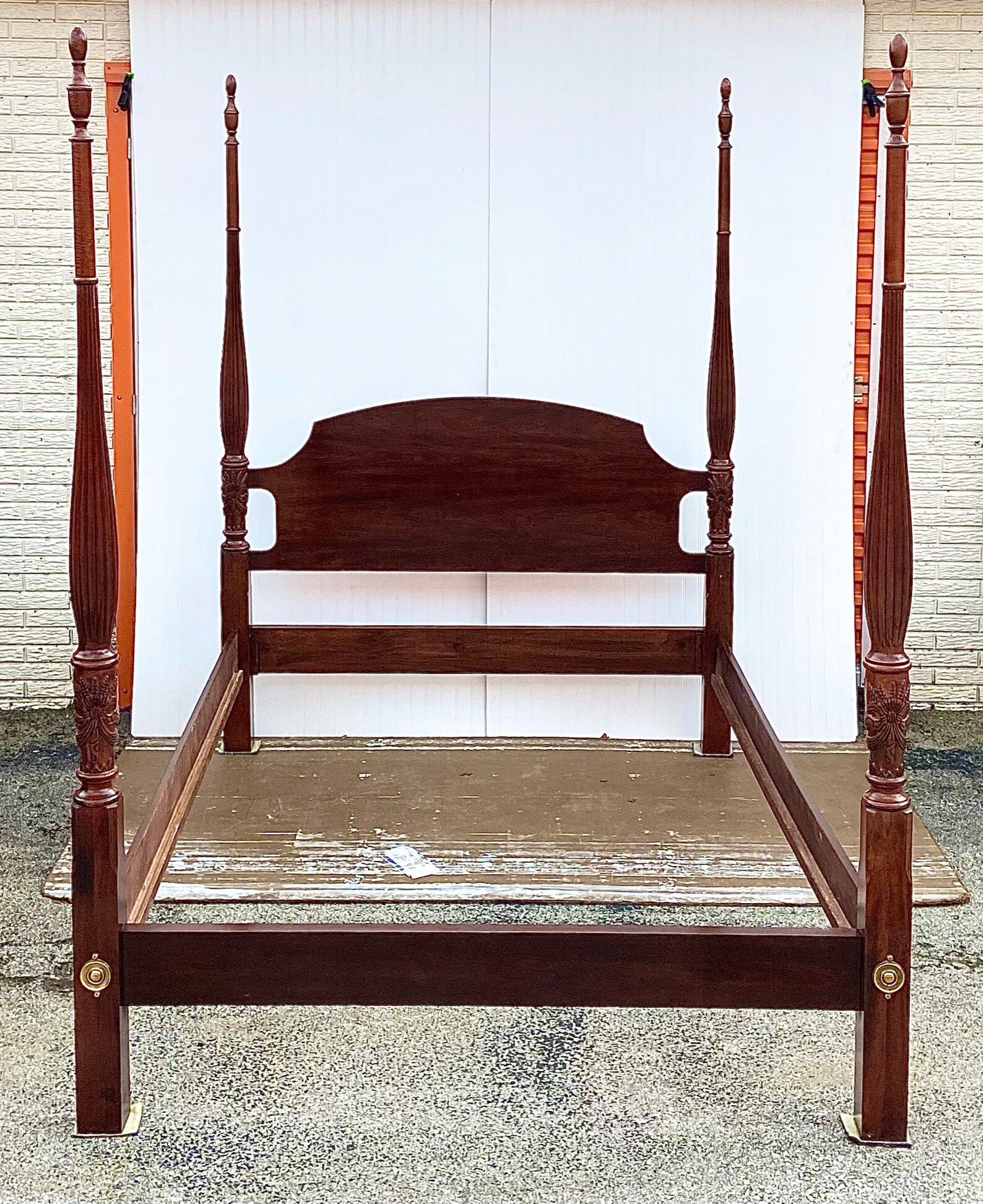 Vintage Queen Size Four Poster Rice Bed Etsy