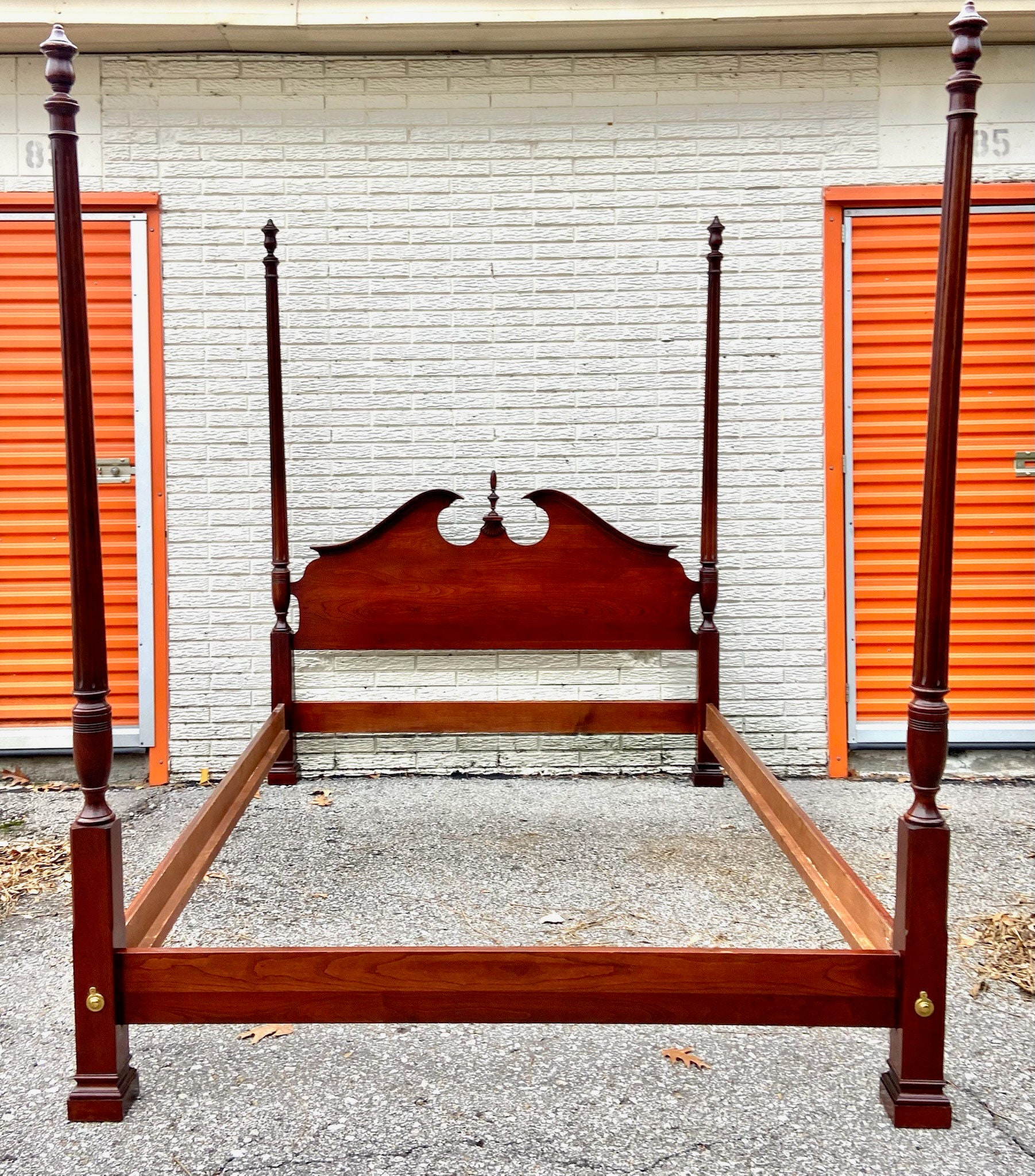 Vintage Queen Sized Carved Four Poster Bed Etsy Nederland