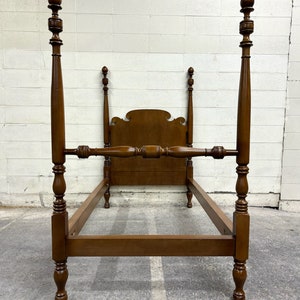 Vintage Colonial Style Moosehead Twin Size Four Poster Bed - Etsy