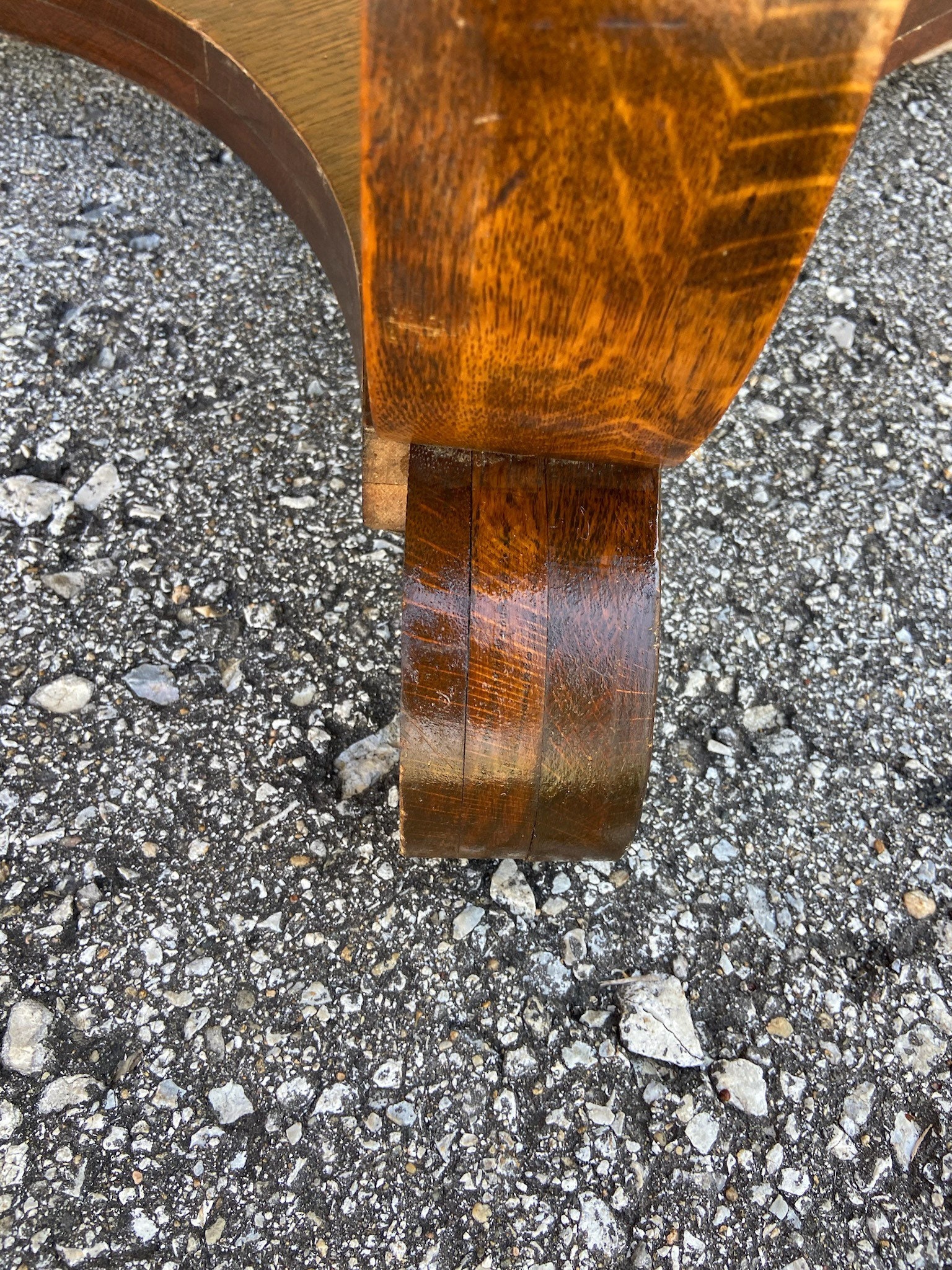 Antique tiger oak library table best sale