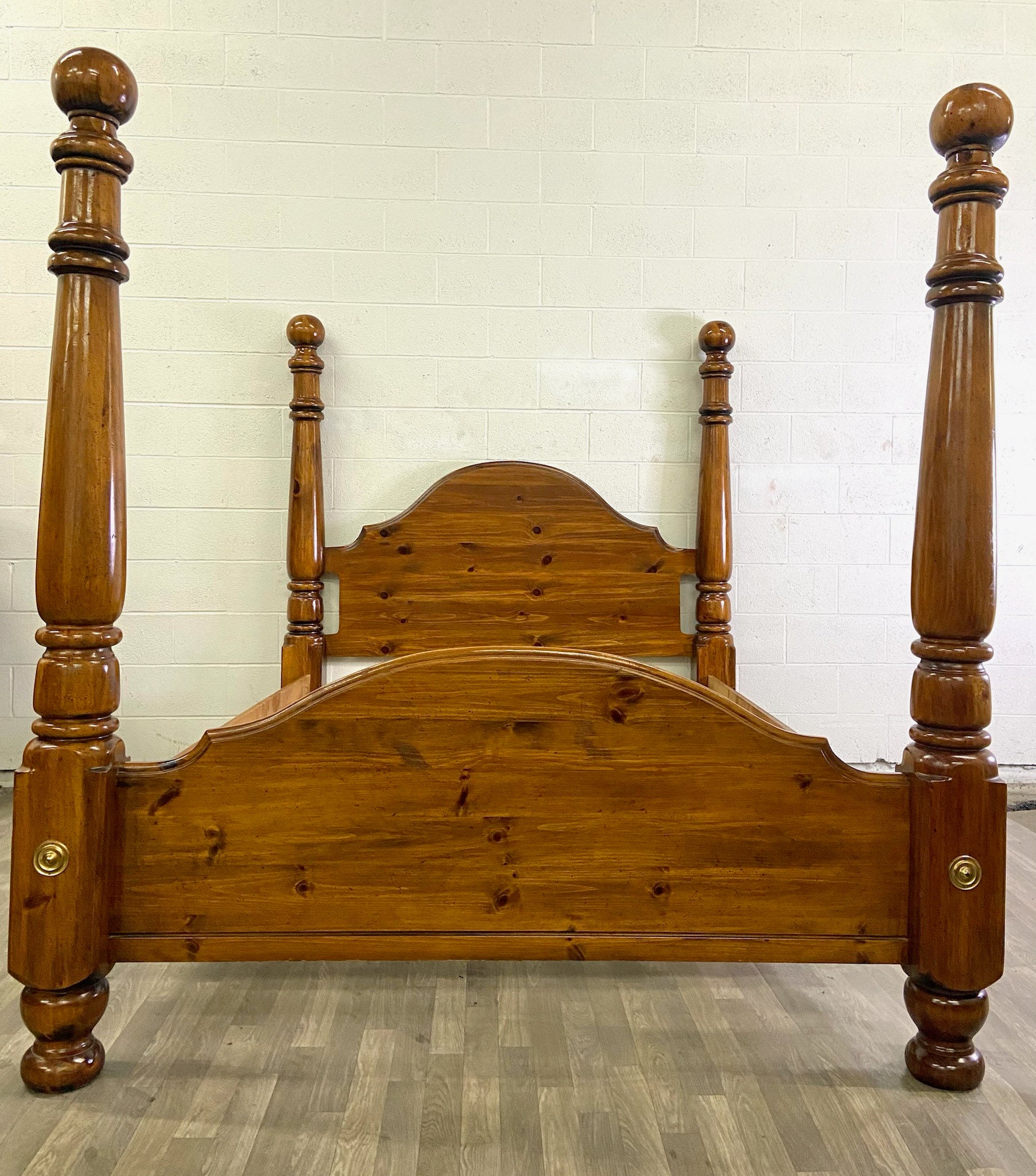 Vintage Queen Size Pine Paul Bunyan Style Poster Cannonball Bed - Etsy