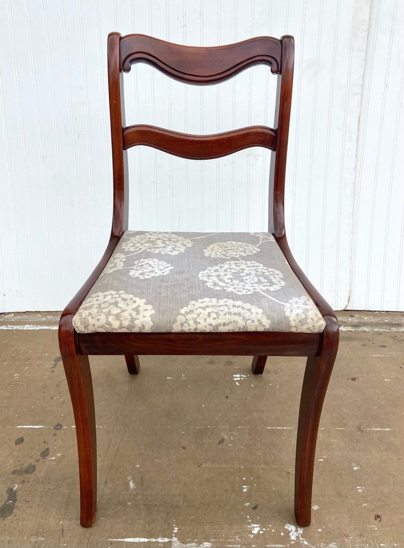 Vintage Tell City Duncan Phyfe Style Mahogany Dining Chair Etsy