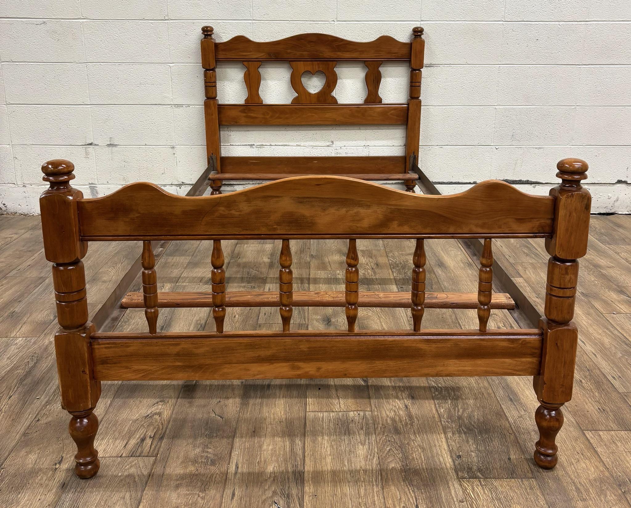 Vintage Twin Size Maple Cannonball Spindle Bed - Etsy