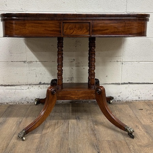 Antique Swivel Flip Top Game Table - Etsy