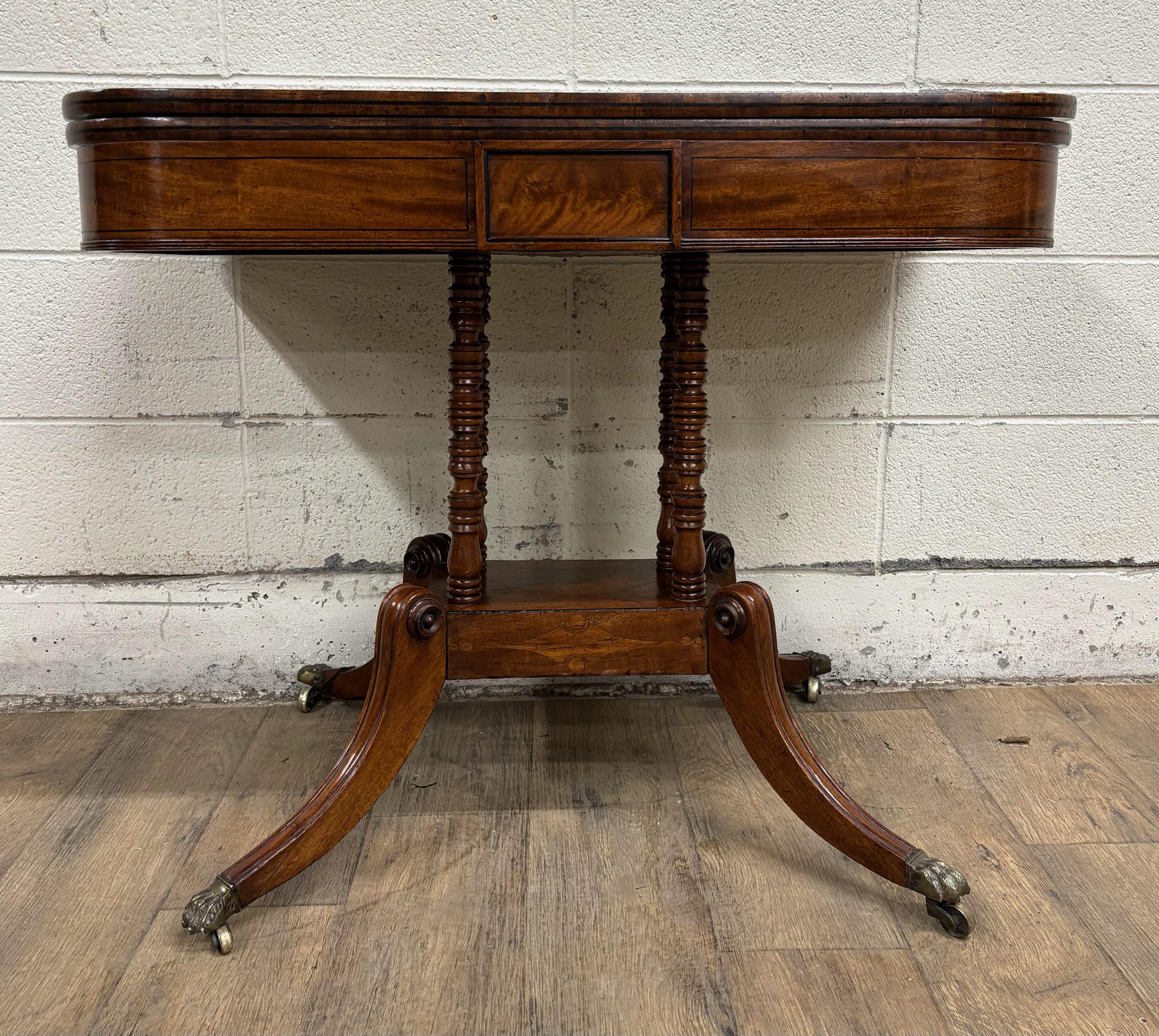 Antique Swivel Flip Top Game Table - Etsy