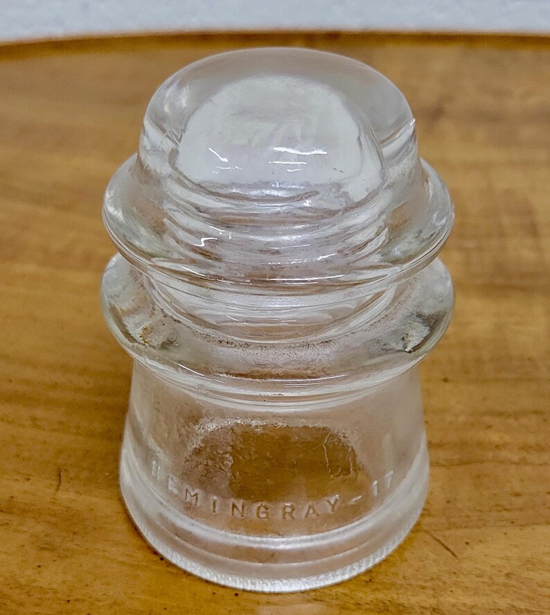 Hemingray 17 Vintage Hemingray 17 Clear Glass Insulator - Etsy