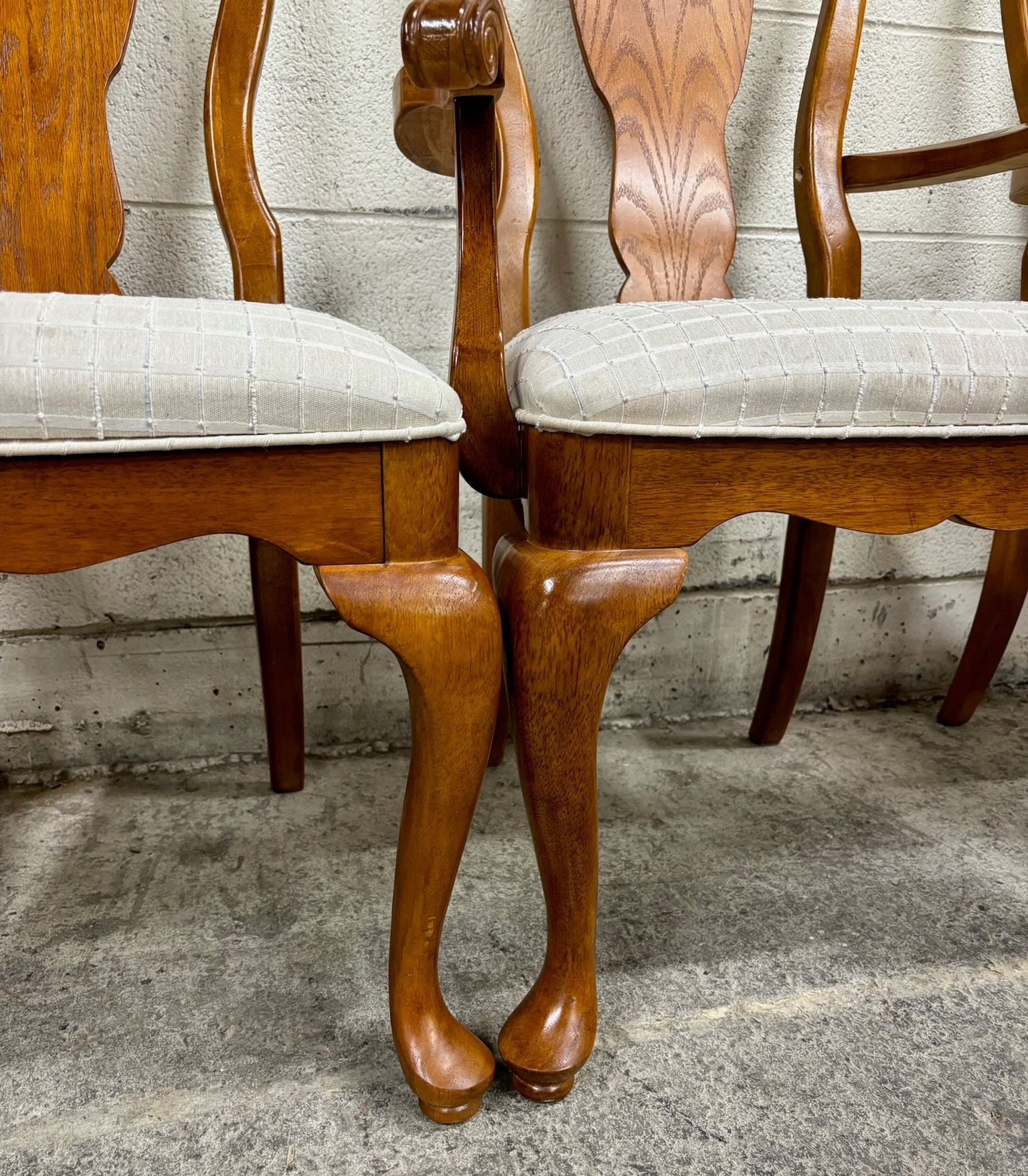 椅子 vintage USA UNIVERSAL chair Vintage Universal Furniture Queen Anne Style Dining Chairs