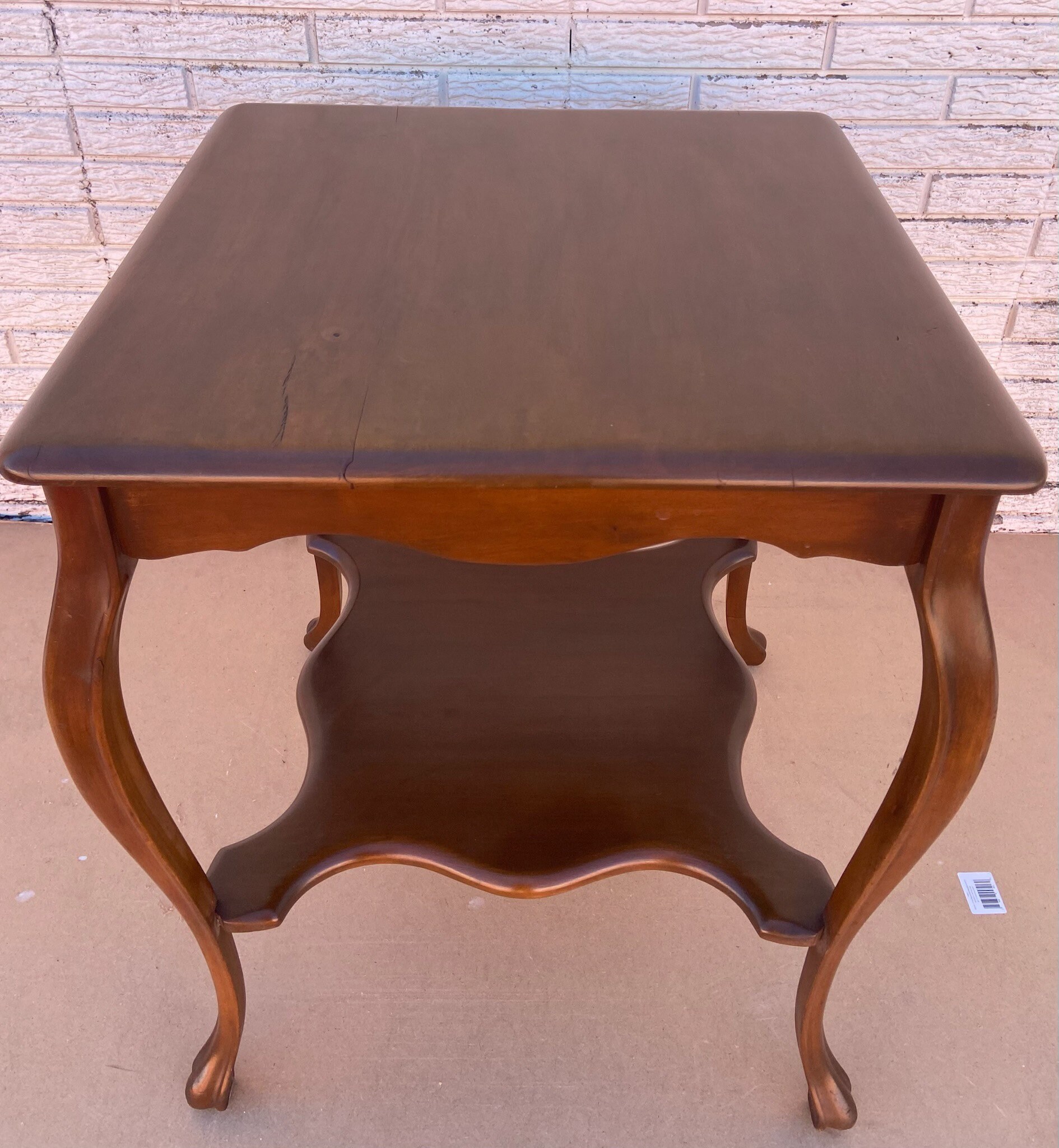 Vintage Queen Anne Parlor Table Lamp Table Side Table Etsy