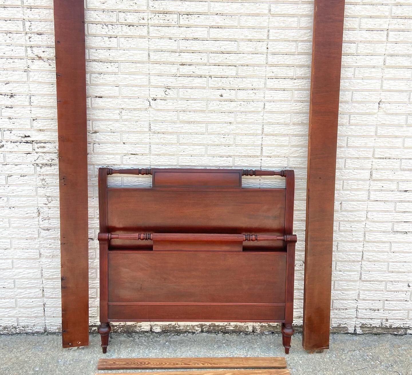 Cherry twin sleigh on sale bed