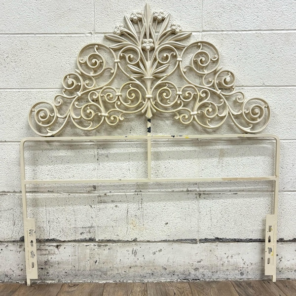 Antique Iron Twin Headboard - Etsy