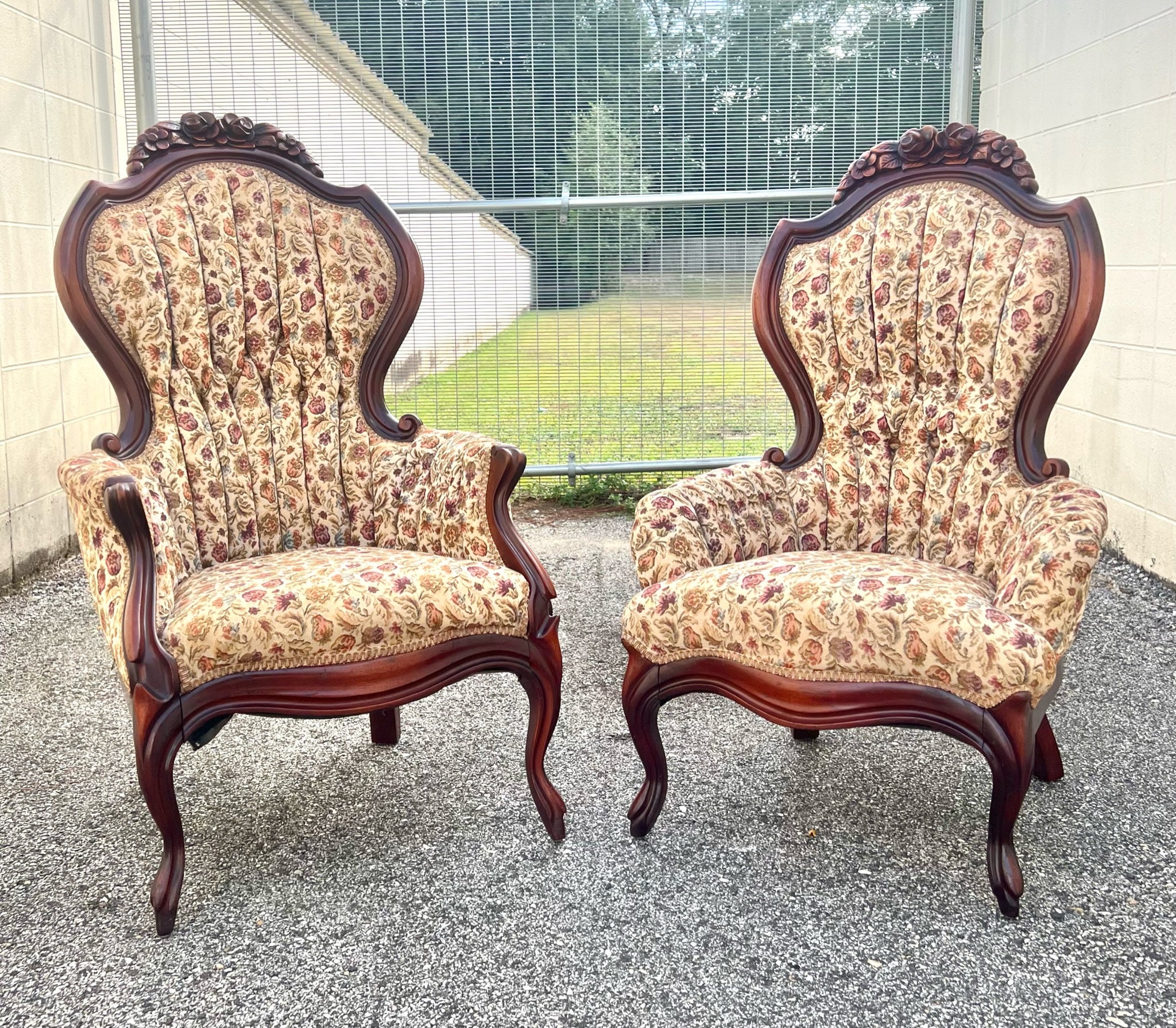 SET OF 6 PELHAM SHELL AND LECKIE PARLOR CHAIRS