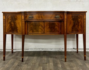 Vintage Federal Stickley Hepplewhite Mahogany Sideboard Server Buffet Credenza