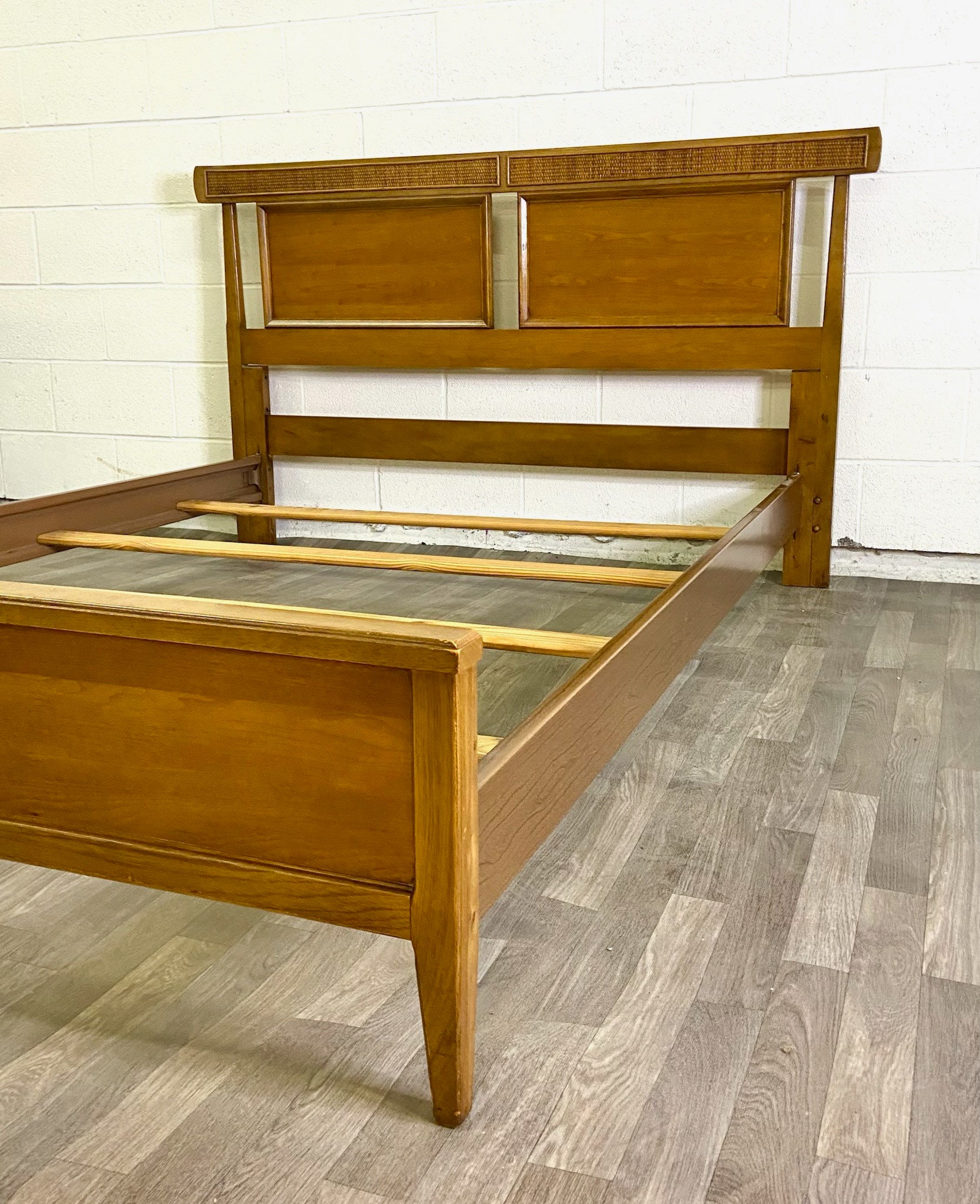 Vintage Mid Century Modern MCM Full Size Double Panel Bed - Etsy