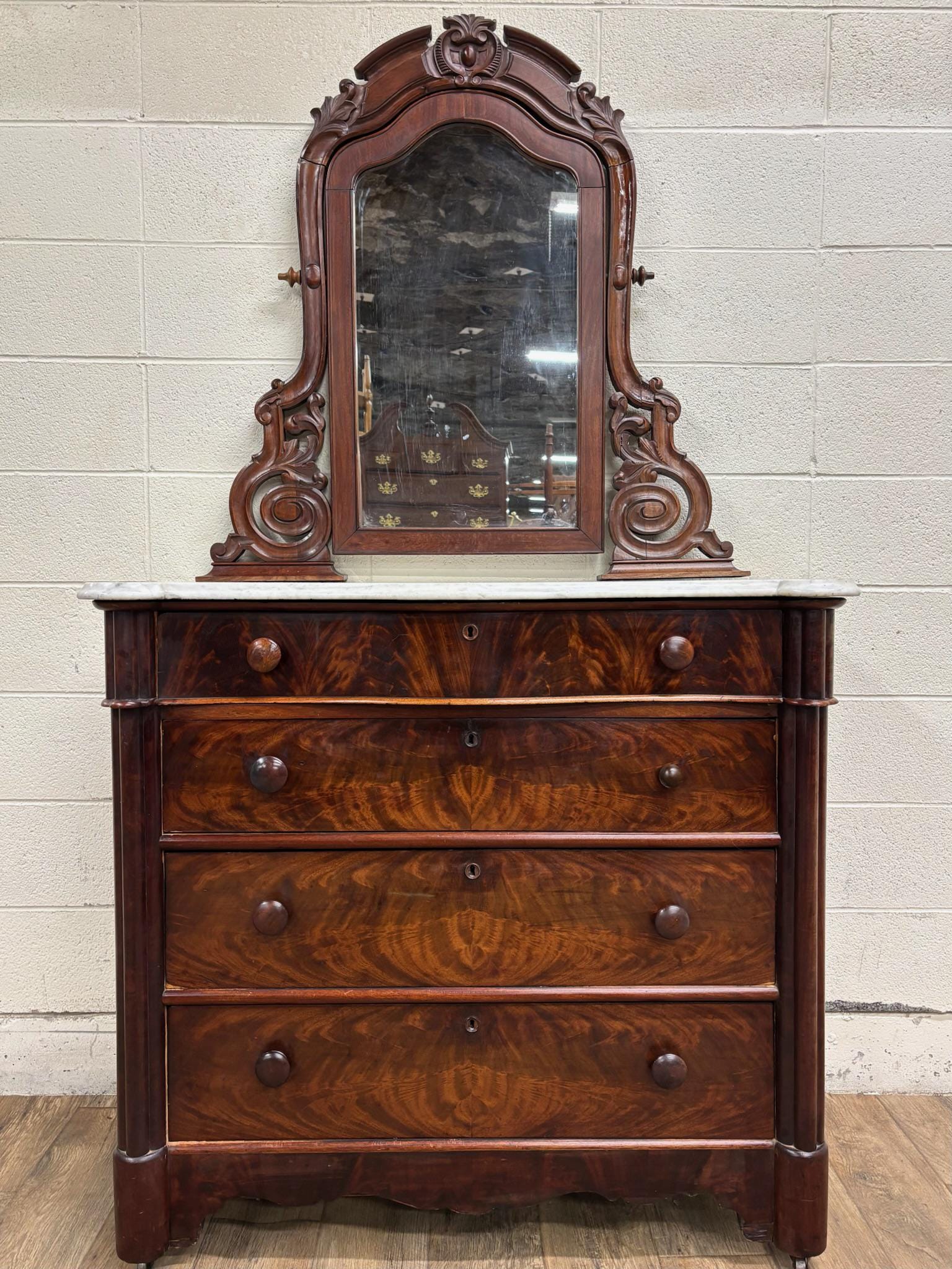 Antique Victorian Burled Marble Top Dresser or Chest With Swivel Mirror - Etsy Antique Victorian Burled Marble Top Dresser or Chest With Swivel Mirror - Etsy