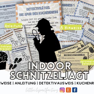 Indoor detective scavenger hunt for children (ages 6 and up)